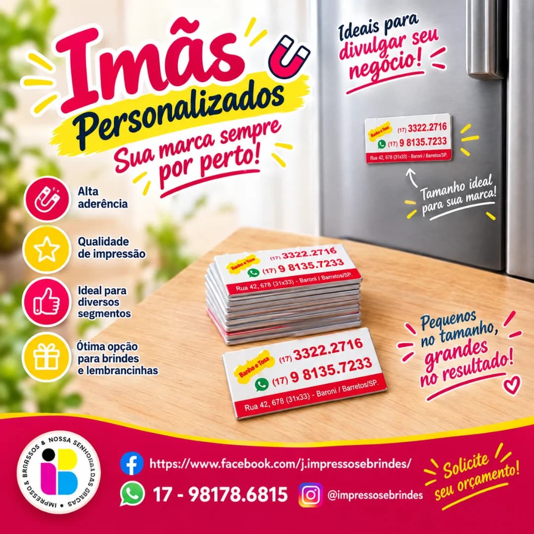 IMÃ P/GELADEIRA