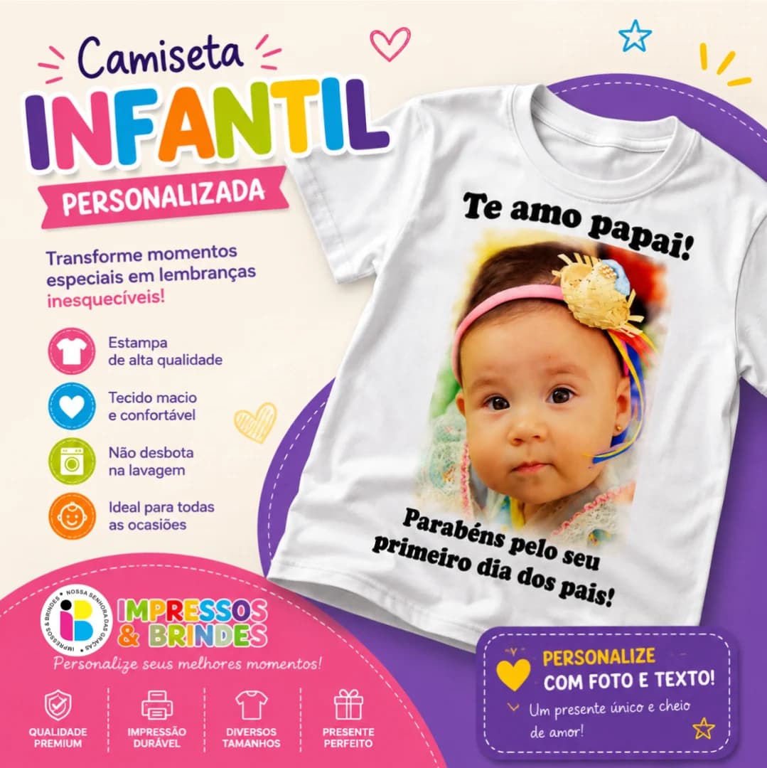 CAMISETA INFANTIL (BRANCA)