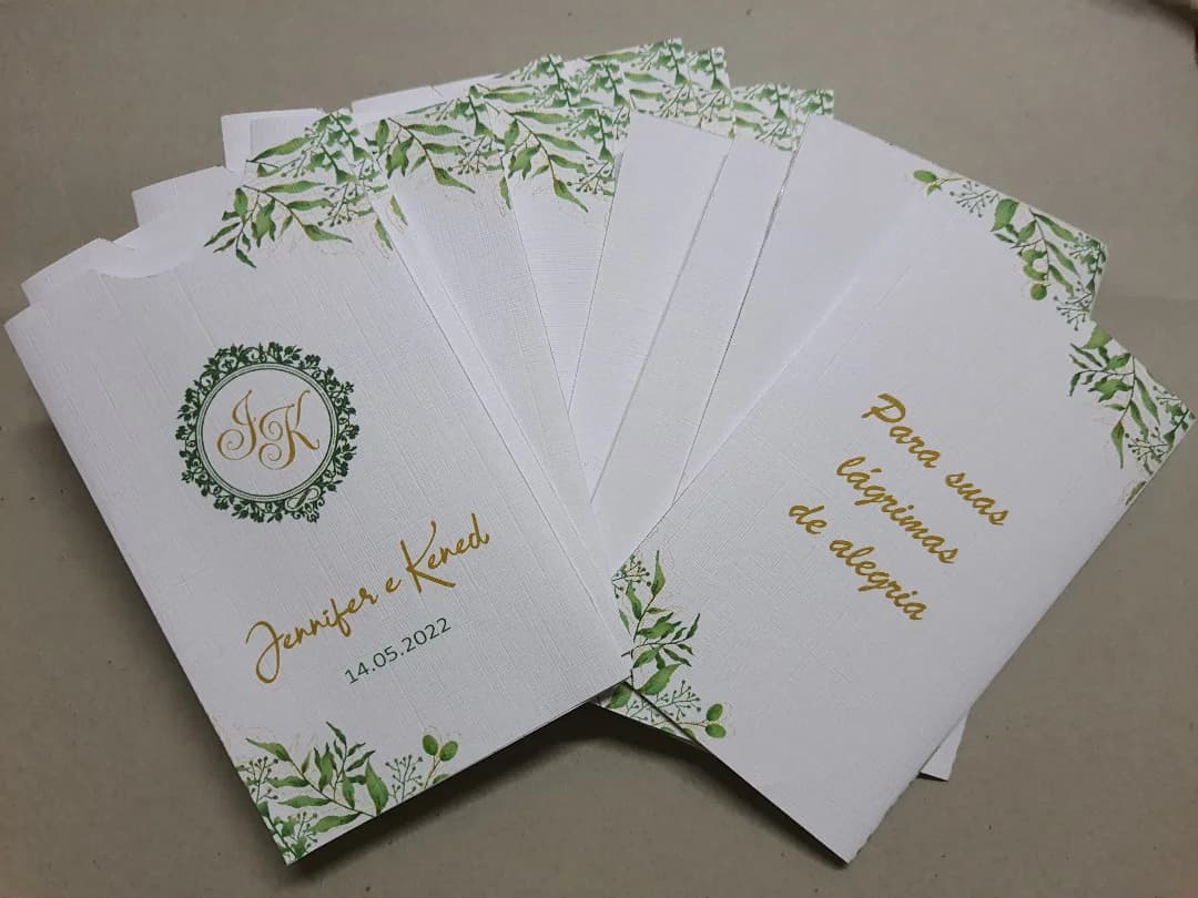 CAPA ou ENVELOPES P/LENÇOS DE ALEGRIA